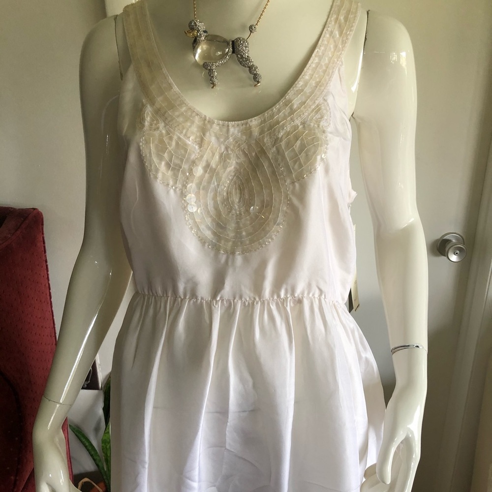 New with Tags Silk Top Beaded by DKNY size12.